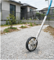 外構工事を予定する住まいの現地調査