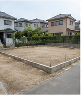 工事着工前の敷地
